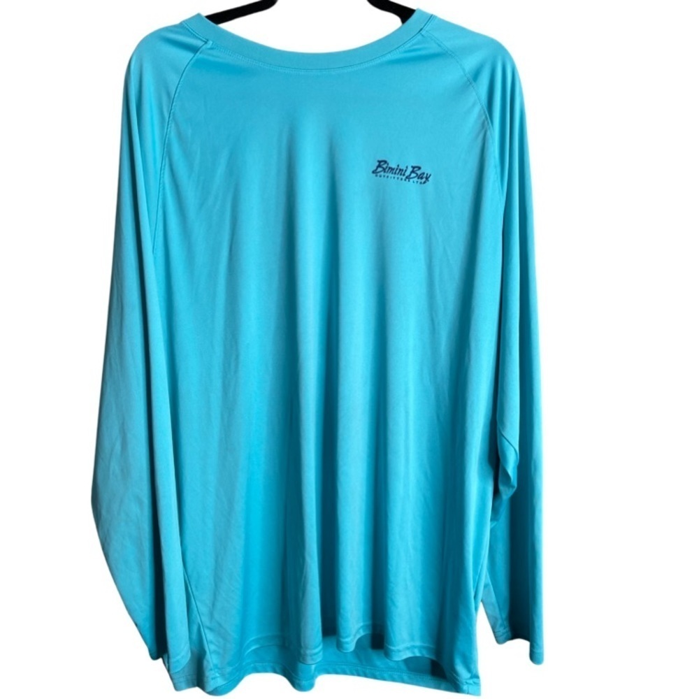 BIMINI BAY OUTFITTERS HOOK'M GRAPHIC RAGLAN Long sleeve. Men size XXL
